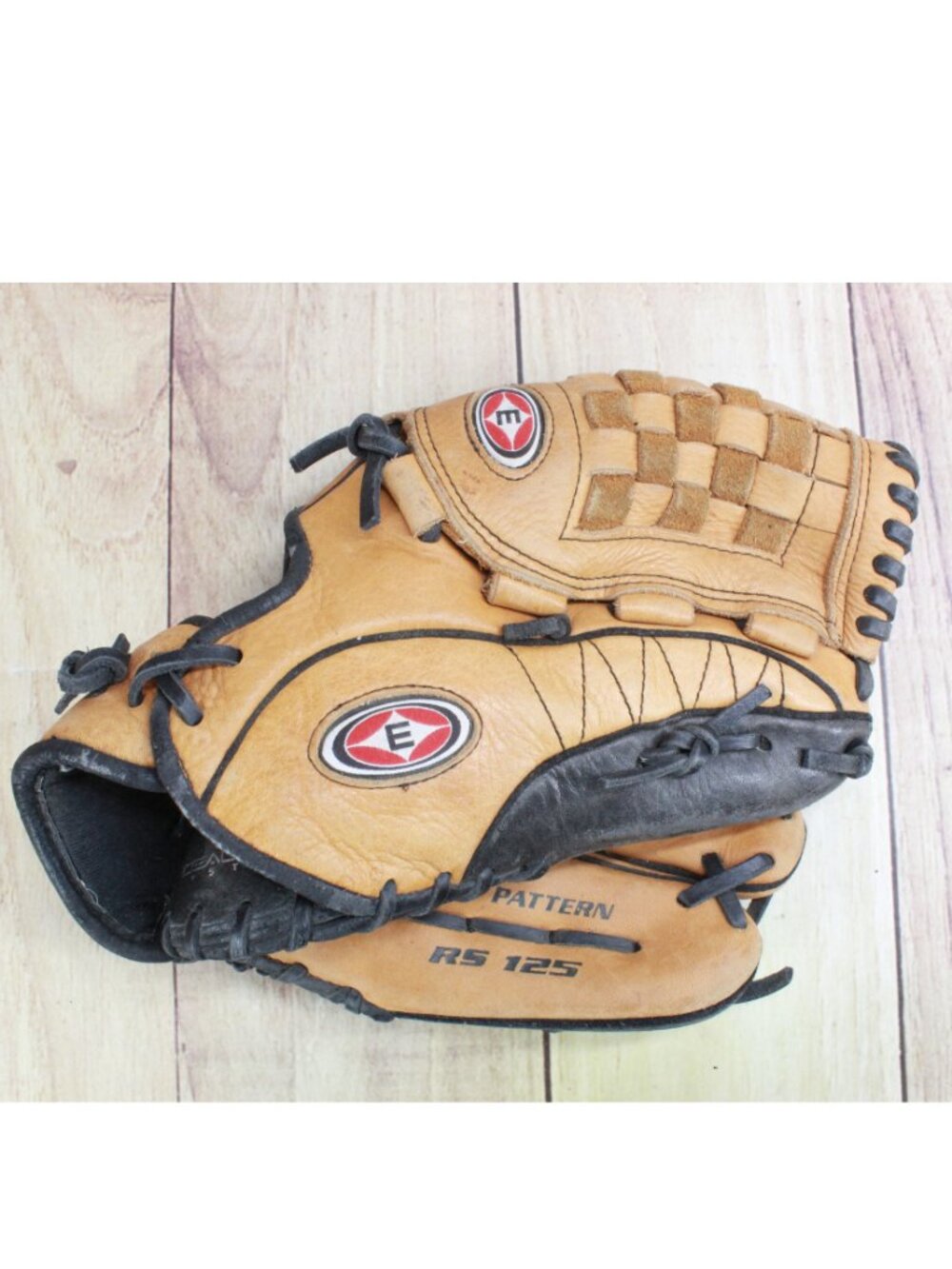 Easton RS 125 12.5" Pattern Tan Genuine Leather Baseball Glove USA Steer Hide